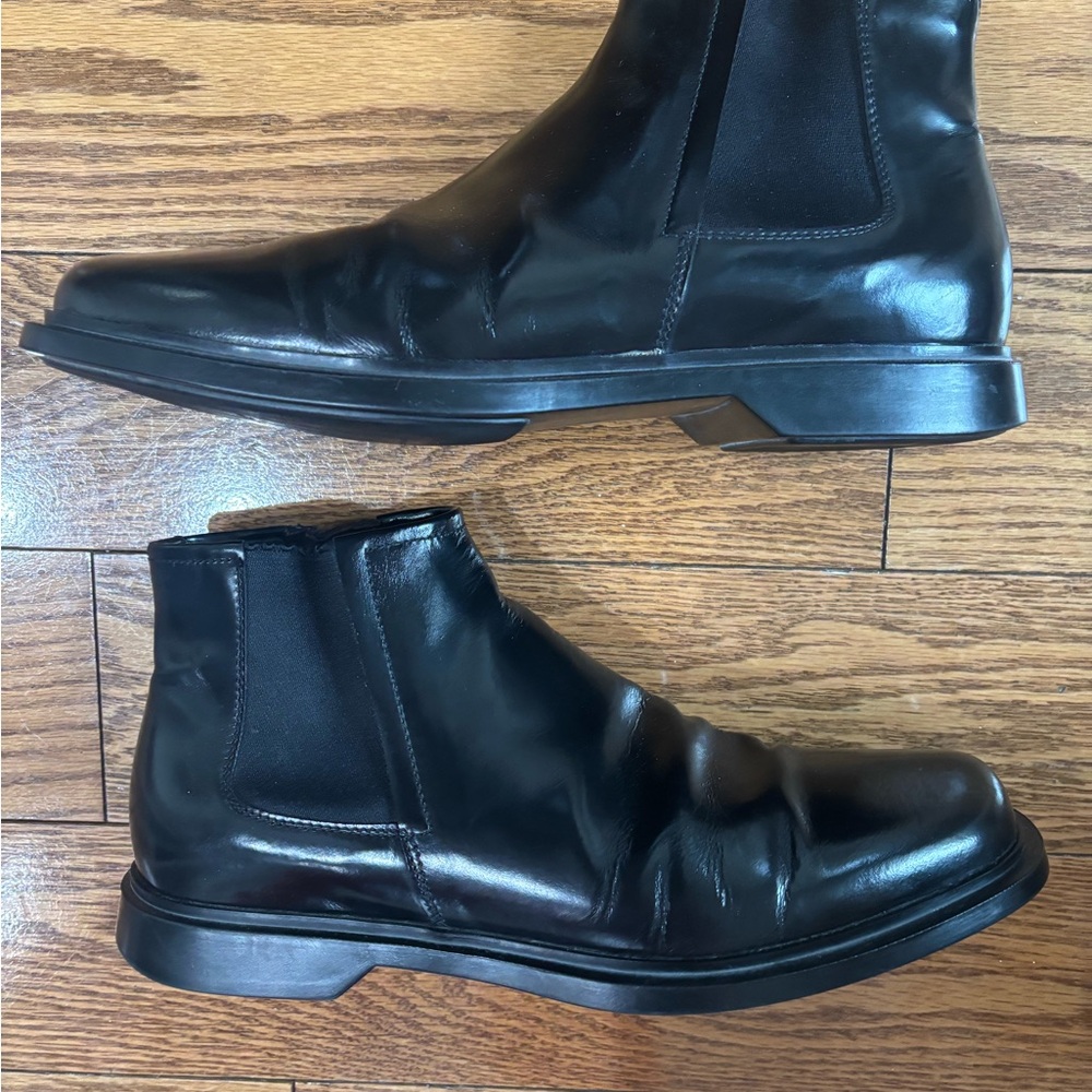 PRADA Men’s Chelsea Leather Boots Men’s 10 - Picture 8 of 15